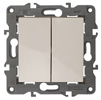 Переключатель без рамки Эра Elegance 2-кл. проходной слоновая кость картинка